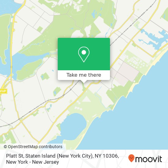 Mapa de Platt St, Staten Island (New York City), NY 10306
