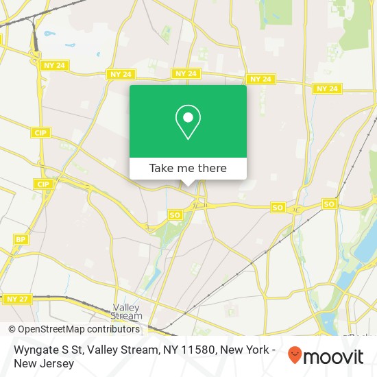 Mapa de Wyngate S St, Valley Stream, NY 11580