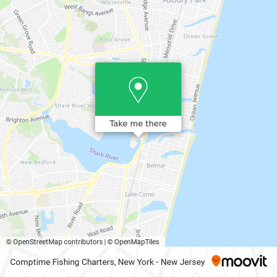 Mapa de Comptime Fishing Charters