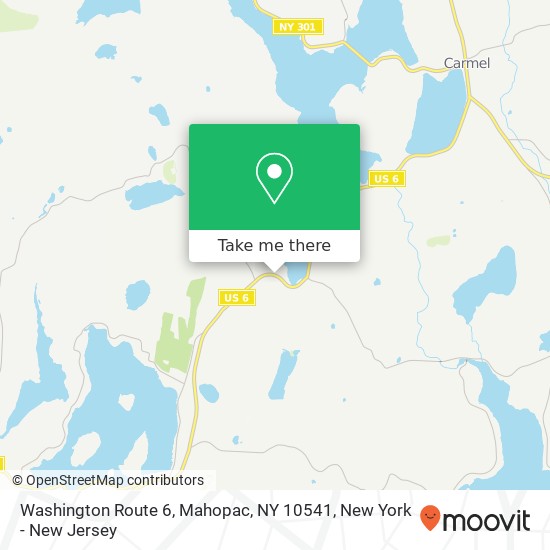Washington Route 6, Mahopac, NY 10541 map
