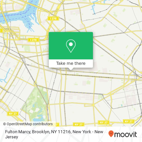 Mapa de Fulton Marcy, Brooklyn, NY 11216