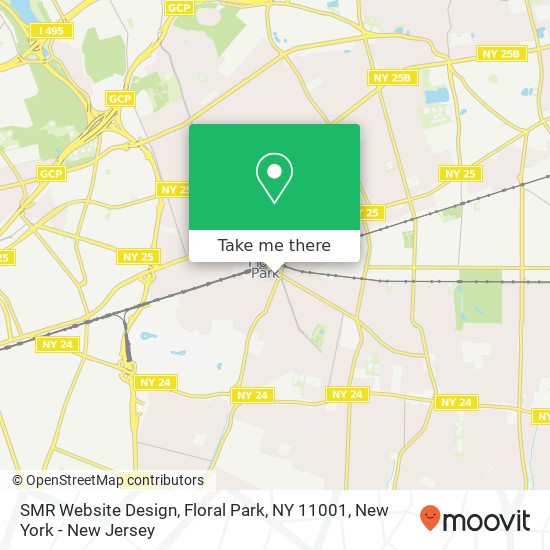 Mapa de SMR Website Design, Floral Park, NY 11001