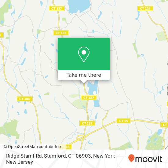 Mapa de Ridge Stamf Rd, Stamford, CT 06903