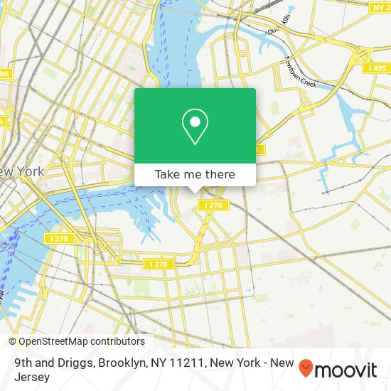 9th and Driggs, Brooklyn, NY 11211 map