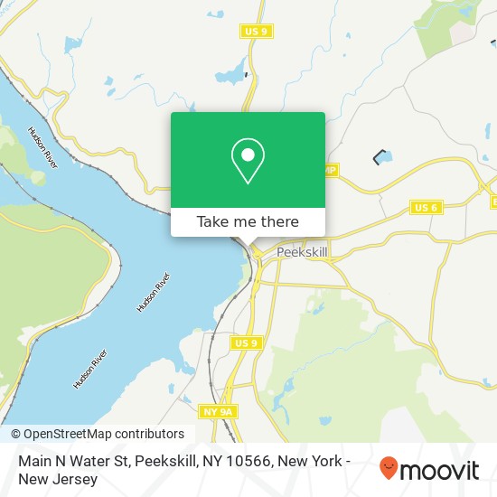 Mapa de Main N Water St, Peekskill, NY 10566