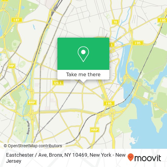 Mapa de Eastchester / Ave, Bronx, NY 10469