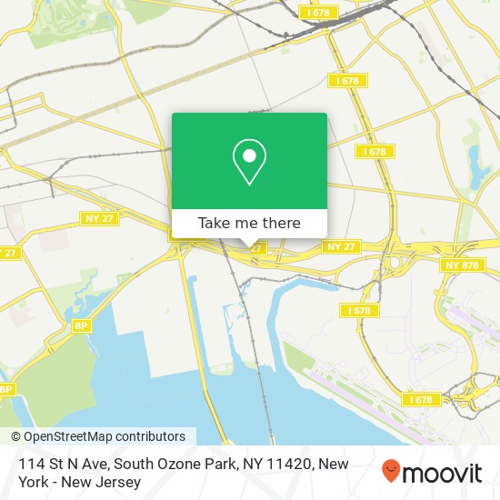114 St N Ave, South Ozone Park, NY 11420 map