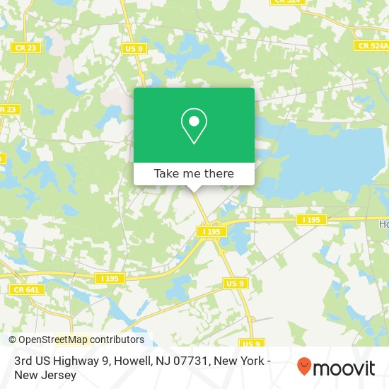 3rd US Highway 9, Howell, NJ 07731 map