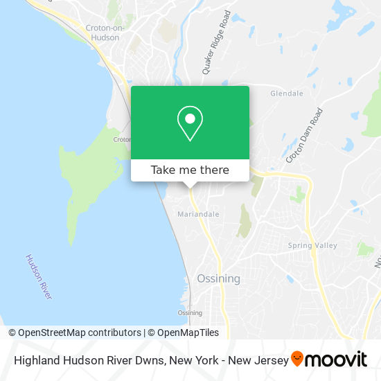 Highland Hudson River Dwns map