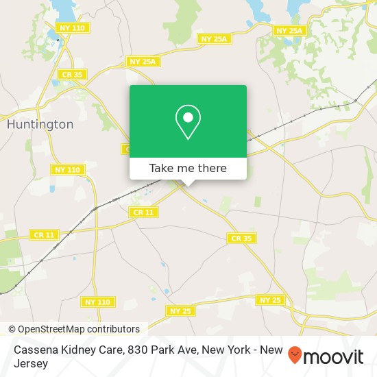 Mapa de Cassena Kidney Care, 830 Park Ave