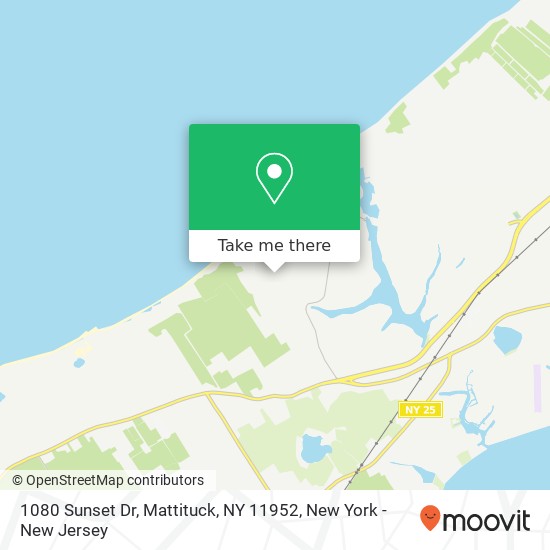 Mapa de 1080 Sunset Dr, Mattituck, NY 11952