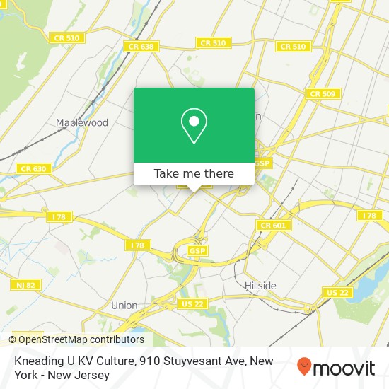 Mapa de Kneading U KV Culture, 910 Stuyvesant Ave