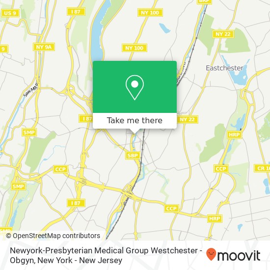 Newyork-Presbyterian Medical Group Westchester - Obgyn map