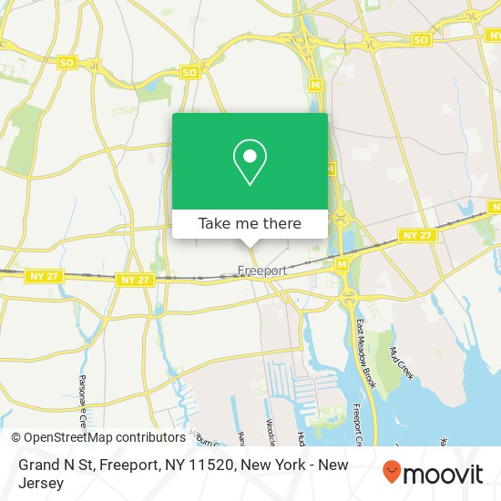 Mapa de Grand N St, Freeport, NY 11520