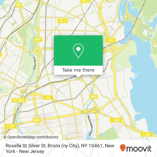 Mapa de Roselle St Silver St, Bronx (ny City), NY 10461