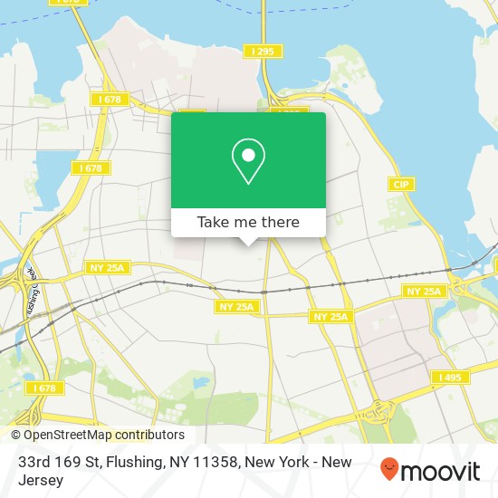Mapa de 33rd 169 St, Flushing, NY 11358