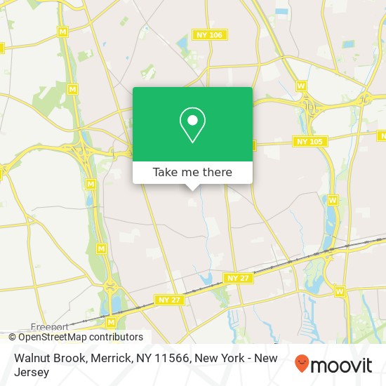Walnut Brook, Merrick, NY 11566 map