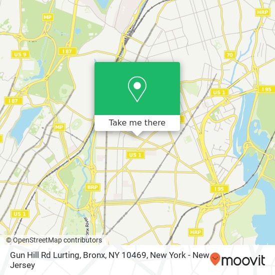 Mapa de Gun Hill Rd Lurting, Bronx, NY 10469