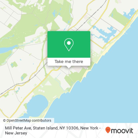 Mapa de Mill Peter Ave, Staten Island, NY 10306