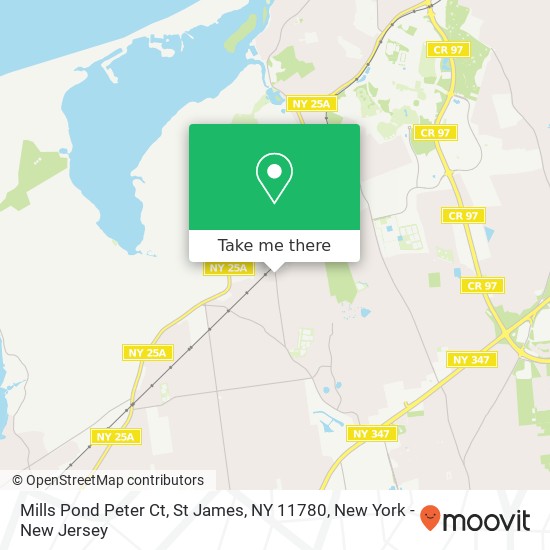 Mapa de Mills Pond Peter Ct, St James, NY 11780