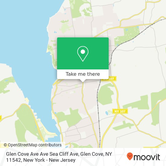 Glen Cove Ave Ave Sea Cliff Ave, Glen Cove, NY 11542 map