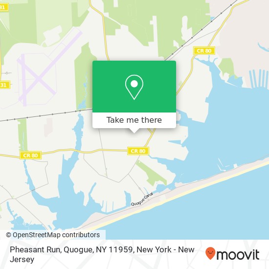 Pheasant Run, Quogue, NY 11959 map