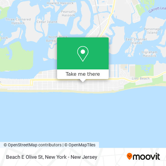 Mapa de Beach E Olive St