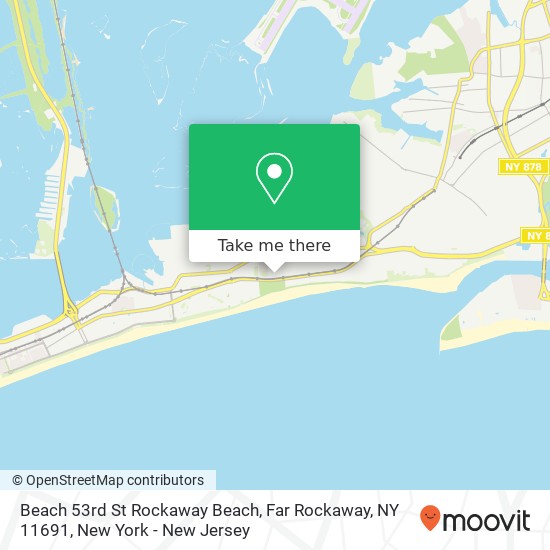 Mapa de Beach 53rd St Rockaway Beach, Far Rockaway, NY 11691