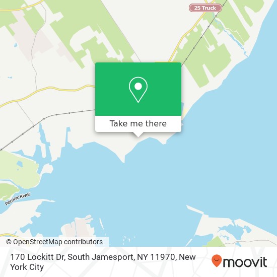 Mapa de 170 Lockitt Dr, South Jamesport, NY 11970