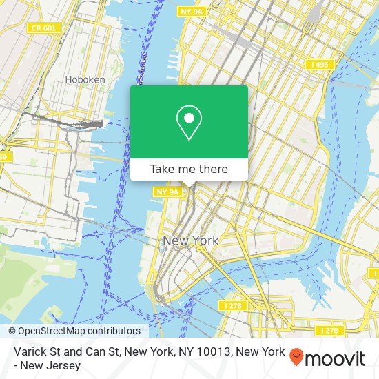 Mapa de Varick St and Can St, New York, NY 10013