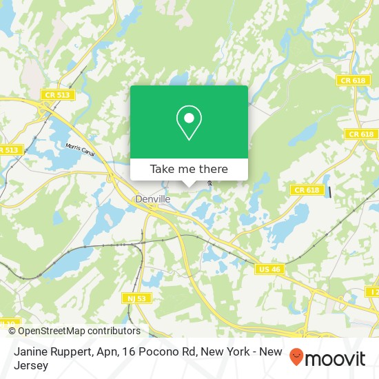 Mapa de Janine Ruppert, Apn, 16 Pocono Rd