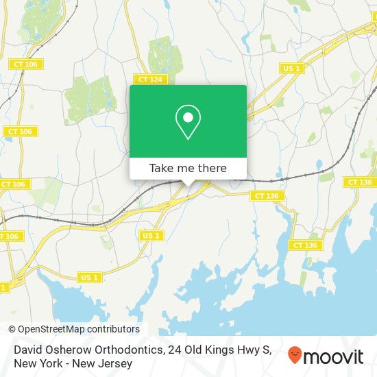 Mapa de David Osherow Orthodontics, 24 Old Kings Hwy S