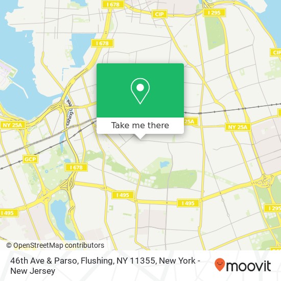 Mapa de 46th Ave & Parso, Flushing, NY 11355