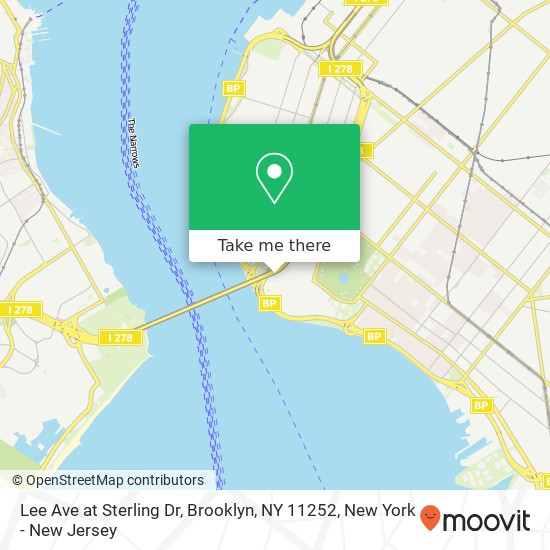 Mapa de Lee Ave at Sterling Dr, Brooklyn, NY 11252