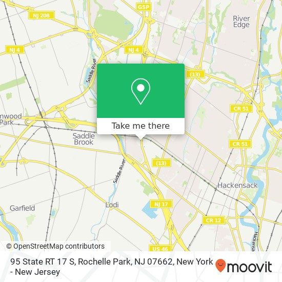 95 State RT 17 S, Rochelle Park, NJ 07662 map