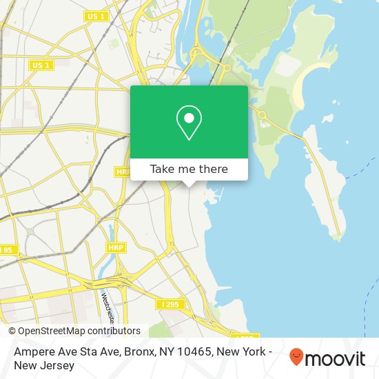 Mapa de Ampere Ave Sta Ave, Bronx, NY 10465