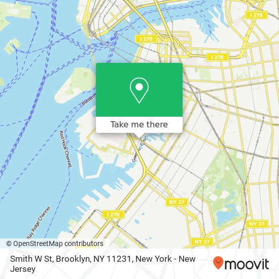 Smith W St, Brooklyn, NY 11231 map