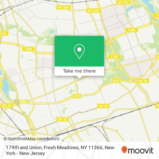 179th and Union, Fresh Meadows, NY 11366 map