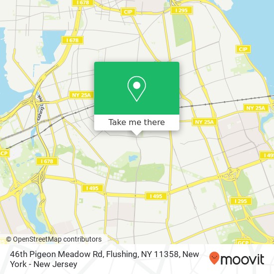 46th Pigeon Meadow Rd, Flushing, NY 11358 map