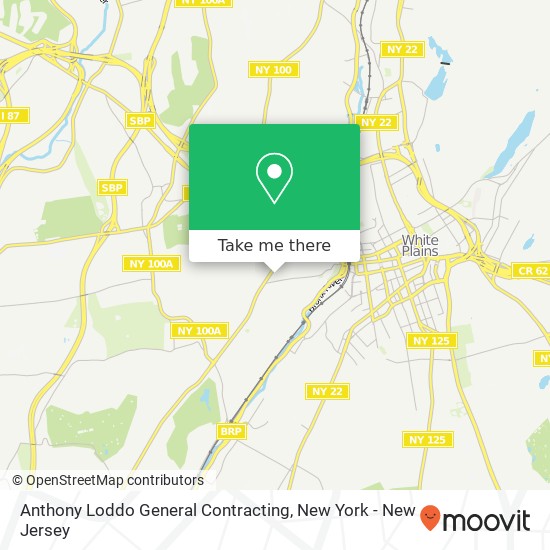 Anthony Loddo General Contracting map