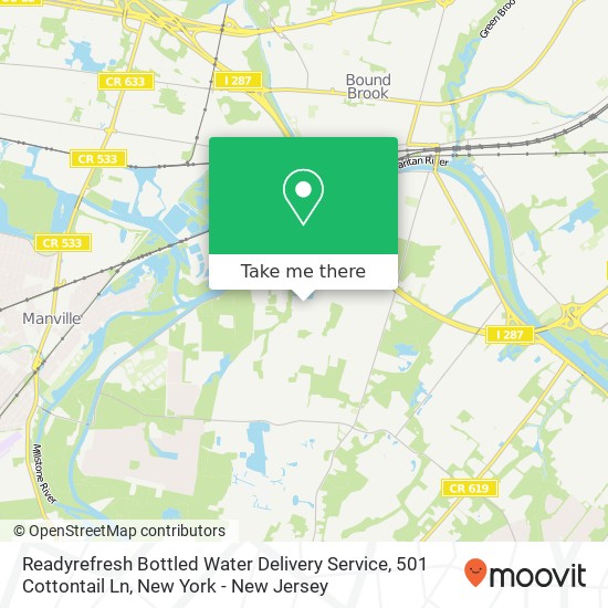 Mapa de Readyrefresh Bottled Water Delivery Service, 501 Cottontail Ln