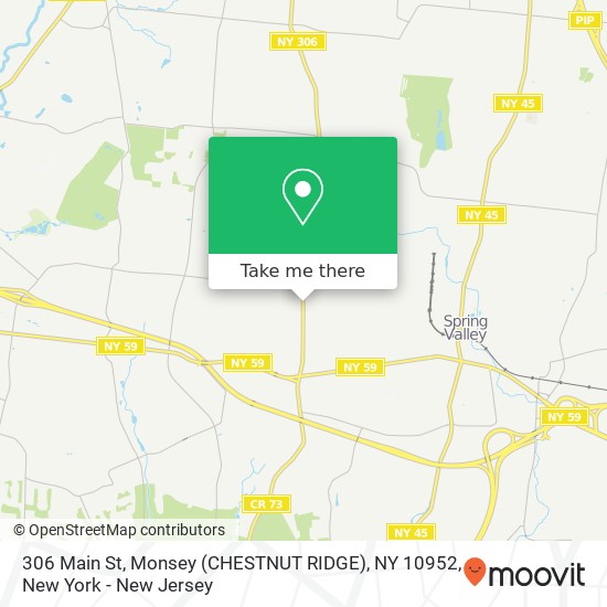 306 Main St, Monsey (CHESTNUT RIDGE), NY 10952 map