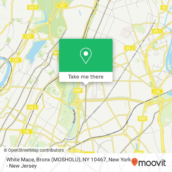 White Mace, Bronx (MOSHOLU), NY 10467 map