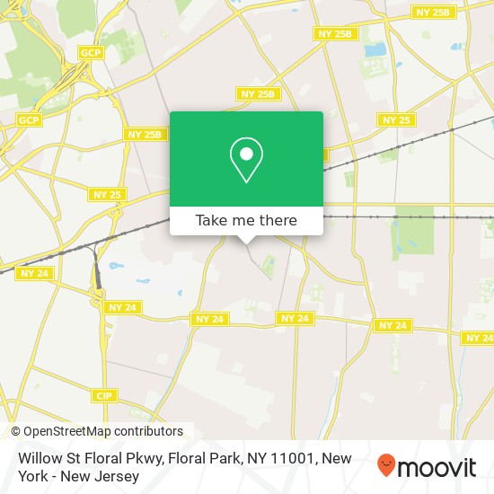 Willow St Floral Pkwy, Floral Park, NY 11001 map