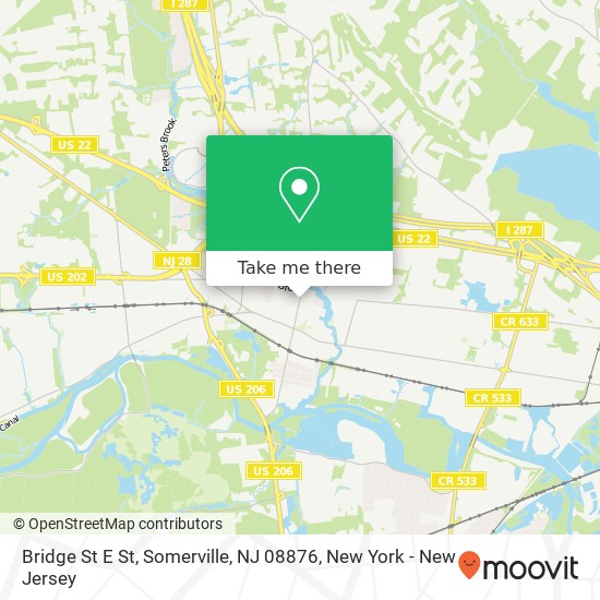 Bridge St E St, Somerville, NJ 08876 map