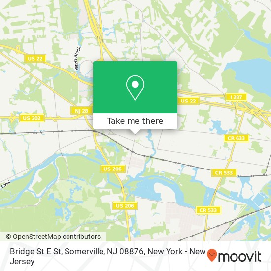 Bridge St E St, Somerville, NJ 08876 map