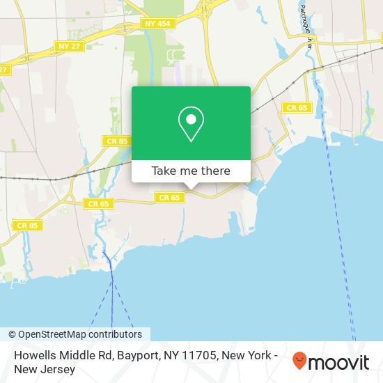 Howells Middle Rd, Bayport, NY 11705 map