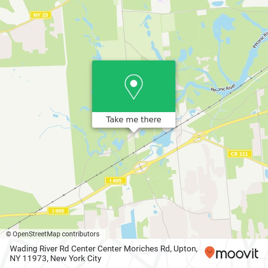 Wading River Rd Center Center Moriches Rd, Upton, NY 11973 map