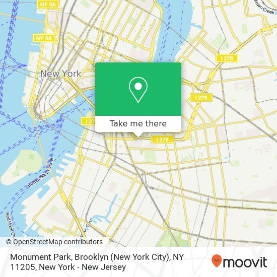 Monument Park, Brooklyn (New York City), NY 11205 map