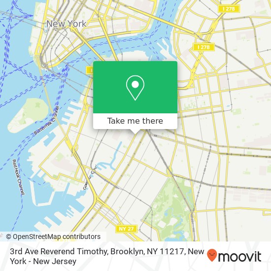 3rd Ave Reverend Timothy, Brooklyn, NY 11217 map